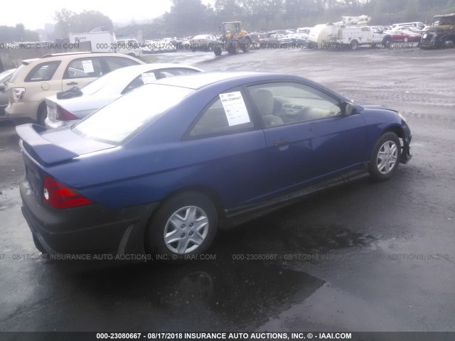 1HGEM22384L075645 - 2004 HONDA CIVIC DX VP PURPLE photo 4