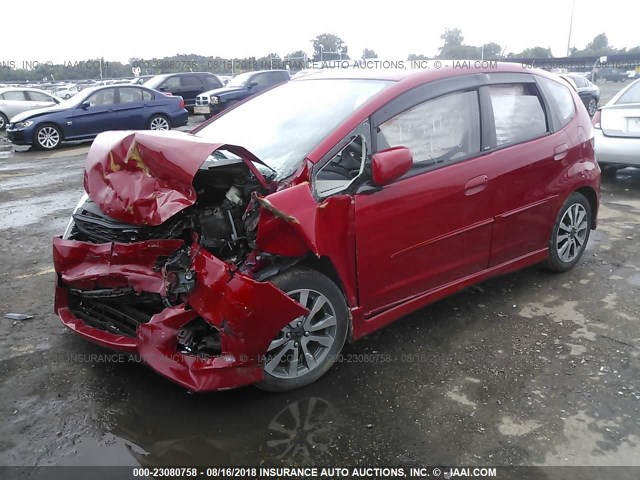 JHMGE8H52CC035980 - 2012 HONDA FIT SPORT 红色 照片 2