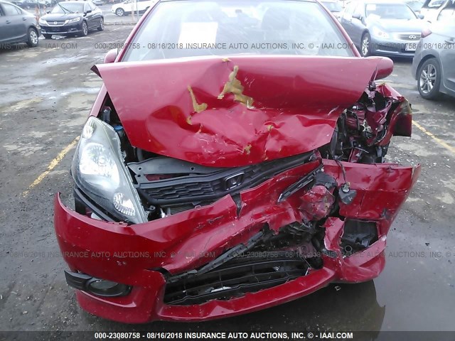 JHMGE8H52CC035980 - 2012 HONDA FIT SPORT 红色 照片 6