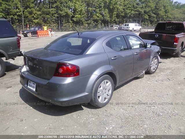 1B3BD4FB2BN606081 - 2011 DODGE AVENGER EXPRESS GRAY photo 4