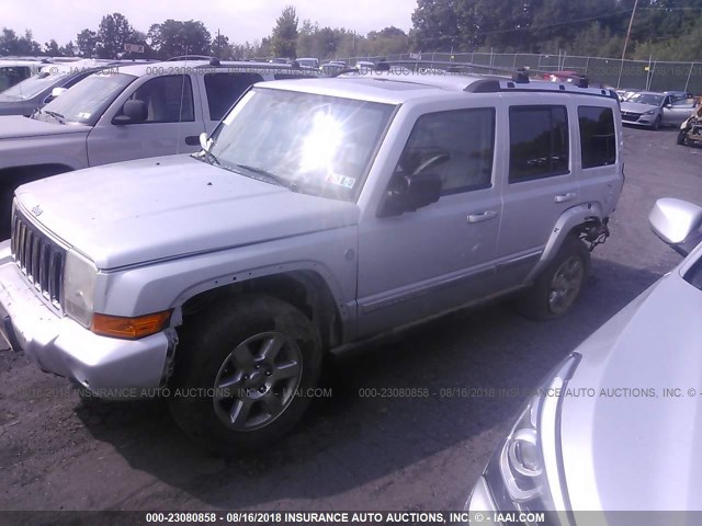 1J8HG58236C275959 - 2006 JEEP COMMANDER LIMITED SILVER photo 2