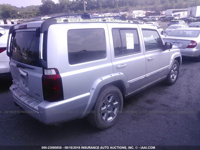 1J8HG58236C275959 - 2006 JEEP COMMANDER LIMITED SILVER photo 4