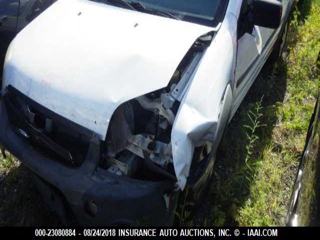 NM0LS6AN4AT003971 - 2010 FORD TRANSIT CONNECT XL WHITE photo 6