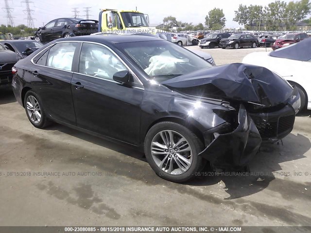 4T1BF1FK3FU880985 - 2015 TOYOTA CAMRY LE/XLE/SE/XSE BLACK photo 1