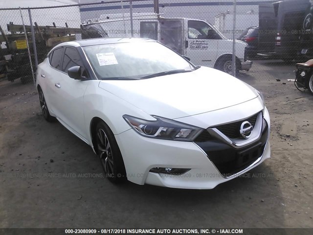 1N4AA6AP1HC365450 - 2017 NISSAN MAXIMA 3.5S/SV/SL/SR/PLAT WHITE photo 1