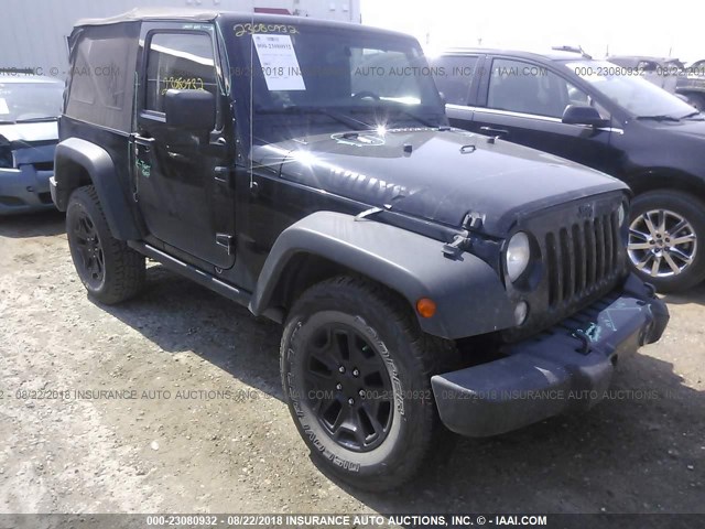 1C4AJWAG7EL304741 - 2014 JEEP WRANGLER SPORT BLACK photo 1