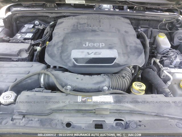 1C4AJWAG7EL304741 - 2014 JEEP WRANGLER SPORT أسود صورة 10