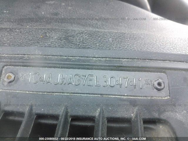 1C4AJWAG7EL304741 - 2014 JEEP WRANGLER SPORT أسود صورة 9