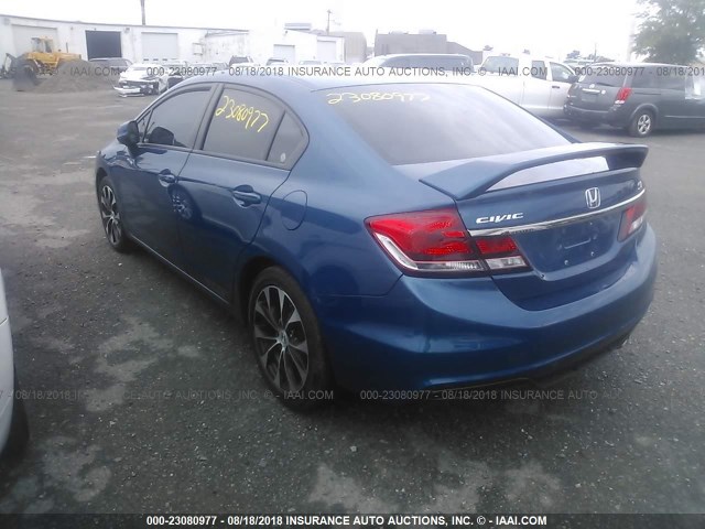 2HGFB6E50DH710241 - 2013 HONDA CIVIC SI BLUE photo 3