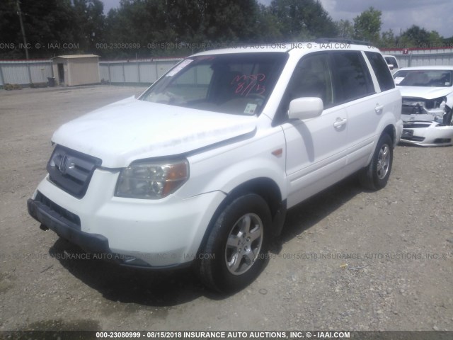 5FNYF28507B040720 - 2007 HONDA PILOT WHITE photo 2