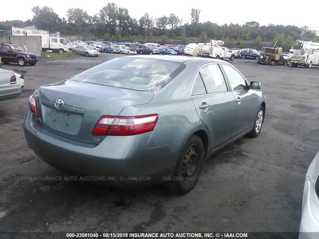 4T1BE46K87U537739 - 2007 TOYOTA CAMRY NEW GENERAT CE/LE/XLE/SE TEAL photo 4