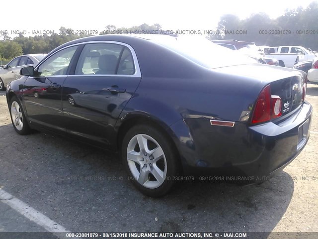 1G1ZG57B79F242522 - 2009 CHEVROLET MALIBU LS Mavi foto 3