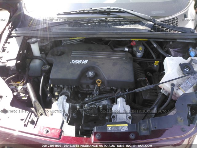 1GNDU23W48D178538 - 2008 CHEVROLET UPLANDER LS MAROON photo 10