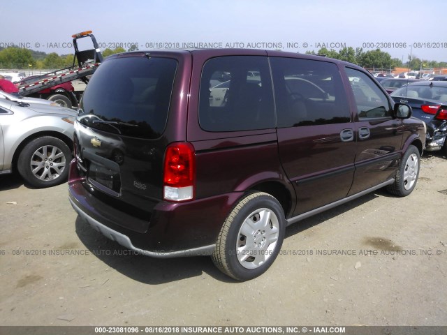 1GNDU23W48D178538 - 2008 CHEVROLET UPLANDER LS MAROON photo 4