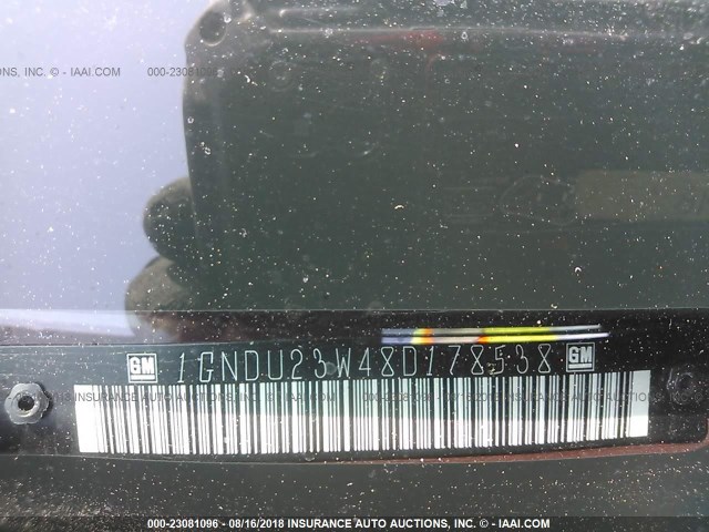 1GNDU23W48D178538 - 2008 CHEVROLET UPLANDER LS MAROON photo 9