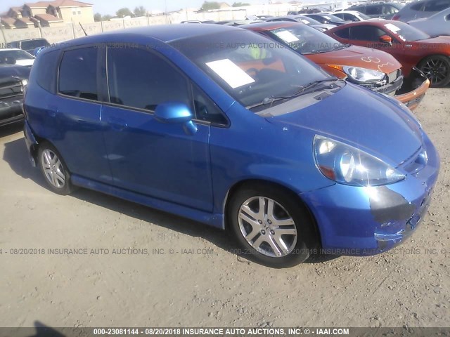 JHMGD38617S058838 - 2007 HONDA FIT S 蓝色 照片 1