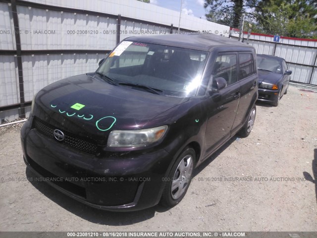 JTLKE50EX81056220 - 2008 TOYOTA SCION XB Púrpura foto 2