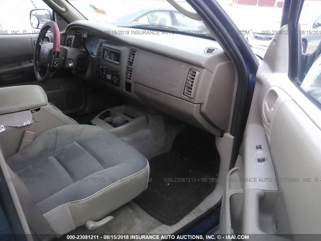 1D4HS38N83F570430 - 2003 DODGE DURANGO SPORT BLUE photo 5