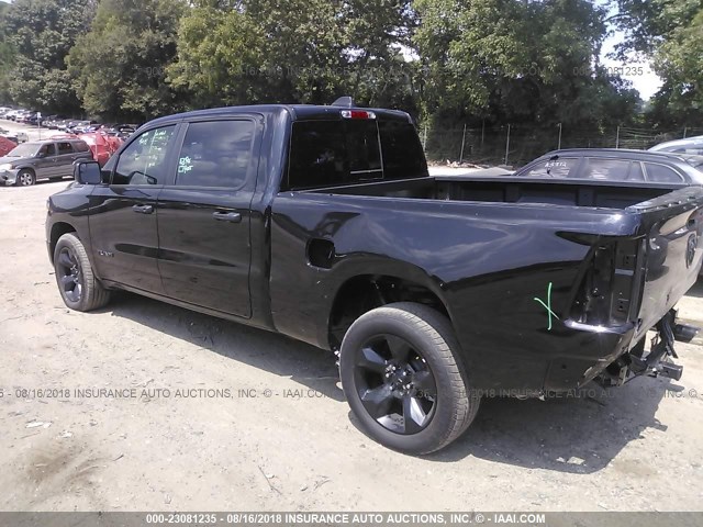 1C6RRENT3KN526634 - 2019 RAM 1500 TRADESMAN BLACK photo 3