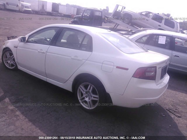 19UUA66278A030730 - 2008 ACURA TL WHITE photo 3