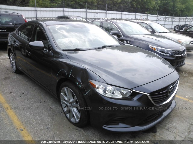 JM1GJ1V68E1150759 - 2014 MAZDA 6 TOURING GRAY photo 1