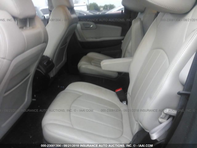 1GNKVLED1BJ296951 - 2011 CHEVROLET TRAVERSE LTZ SILVER photo 8