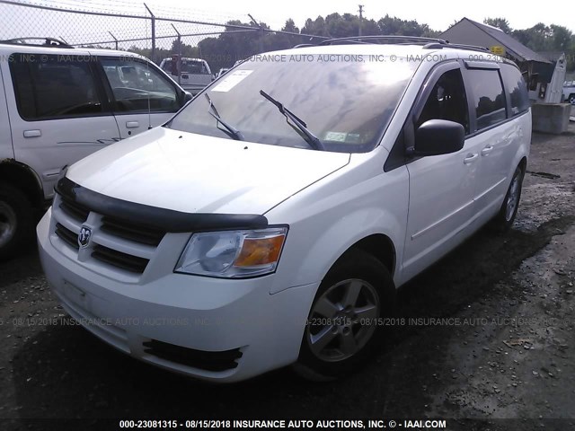 2D4RN3D15AR418495 - 2010 DODGE GRAND CARAVAN HERO WHITE photo 2