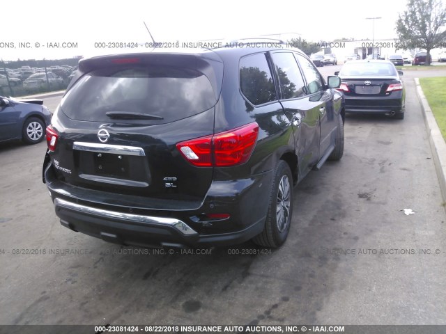 5N1DR2MM8JC605279 - 2018 NISSAN PATHFINDER S/SV/SL/PLATINUM BLACK photo 4