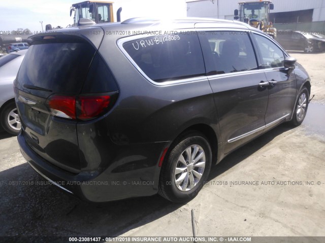 2C4RC1BG1JR210886 - 2018 CHRYSLER PACIFICA TOURING L Մոխրագույն լուսանկար 4