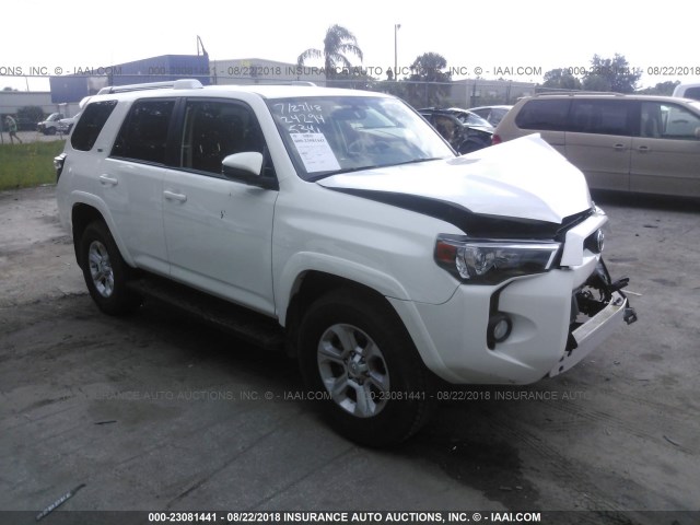 JTEZU5JR2J5175341 - 2018 TOYOTA 4RUNNER SR5/LIMITED/SR5 PREMIUM WHITE photo 1