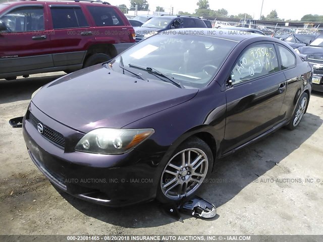 JTKDE167980233487 - 2008 TOYOTA SCION TC 紫色 照片 2