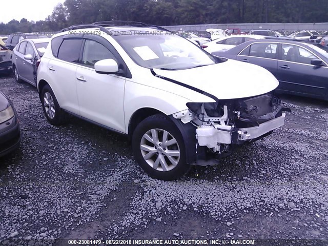 JN8AZ1MW3BW156553 - 2011 NISSAN MURANO S/SL/LE WHITE photo 1