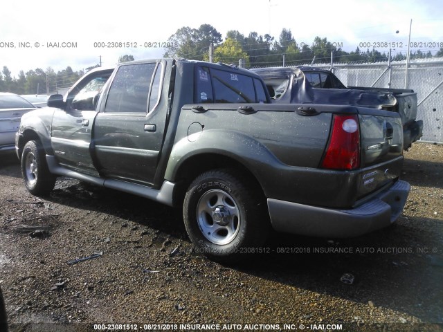 1FMZU67E31UB83657 - 2001 FORD EXPLORER SPORT TR  GREEN photo 3