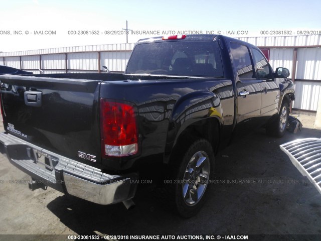 3GTP1VE09CG259636 - 2012 GMC SIERRA C1500 SLE BLACK photo 4