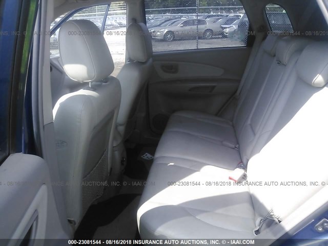 KM8JN72D75U097188 - 2005 HYUNDAI TUCSON GLS/LX BLUE photo 8