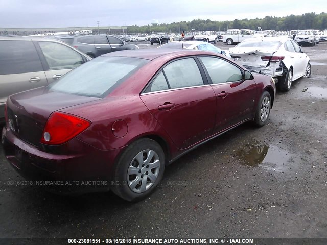 1G2ZF57B884148738 - 2008 PONTIAC G6 VALUE LEADER/BASE RED photo 4