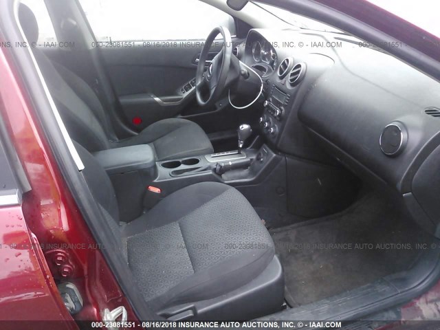 1G2ZF57B884148738 - 2008 PONTIAC G6 VALUE LEADER/BASE RED photo 5