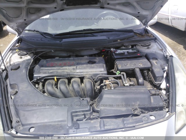 JTDDR32T040174883 - 2004 TOYOTA CELICA GT SILVER photo 10