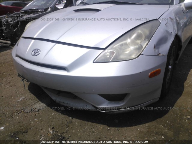 JTDDR32T040174883 - 2004 TOYOTA CELICA GT SILVER photo 6