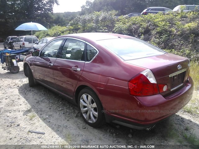 JNKAY01F47M456505 - 2007 INFINITI M35 SPORT MAROON photo 3