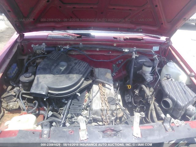 1N6SD16Y6SC442523 - 1995 NISSAN TRUCK KING CAB XE RED photo 10