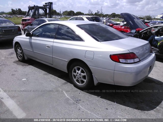 2T1CG22P91C472333 - 2001 TOYOTA CAMRY SOLARA SE SILVER photo 3