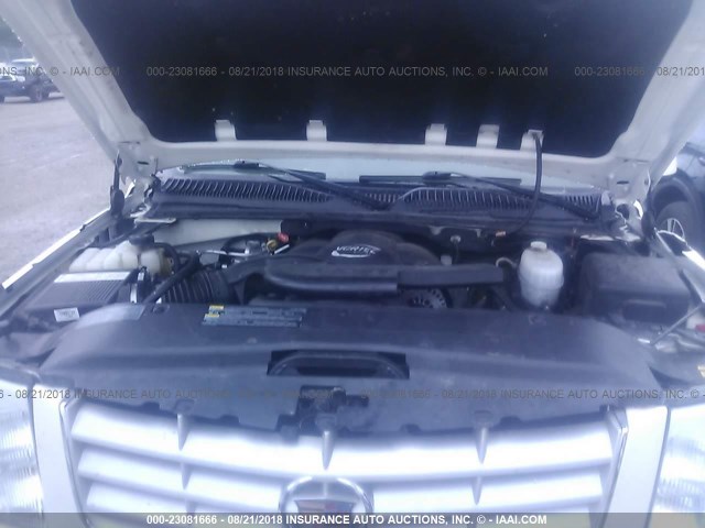 1GYEK63N04R221295 - 2004 CADILLAC ESCALADE LUXURY თეთრი ფოტო 10