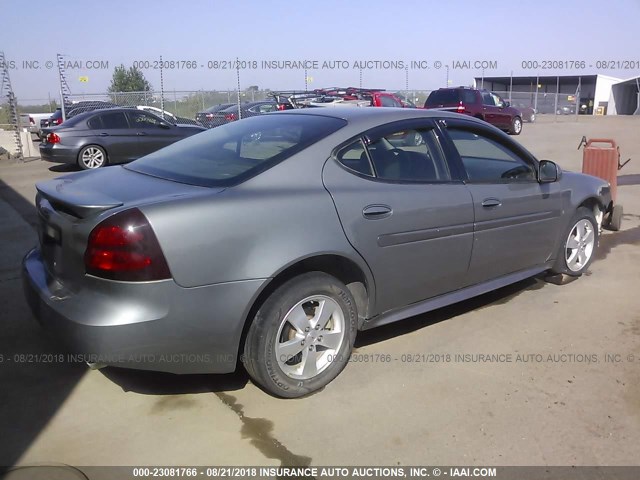 2G2WP552171123080 - 2007 PONTIAC GRAND PRIX GRAY photo 4