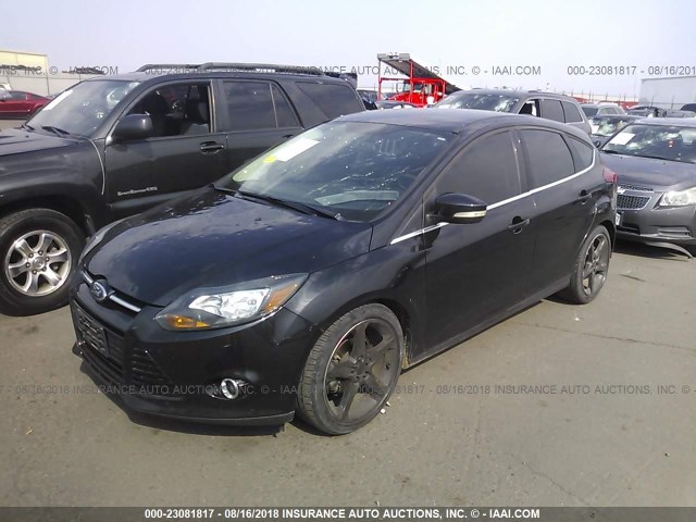 1FADP3N2XDL295725 - 2013 FORD FOCUS TITANIUM BLACK photo 2