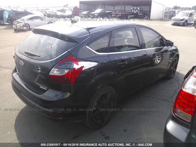 1FADP3N2XDL295725 - 2013 FORD FOCUS TITANIUM BLACK photo 4