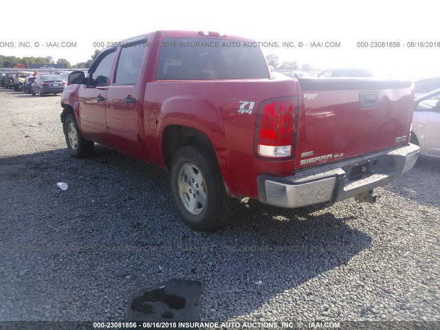 3GTP2VE36BG276223 - 2011 GMC SIERRA K1500 SLE RED photo 3