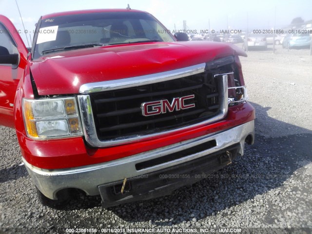 3GTP2VE36BG276223 - 2011 GMC SIERRA K1500 SLE RED photo 6