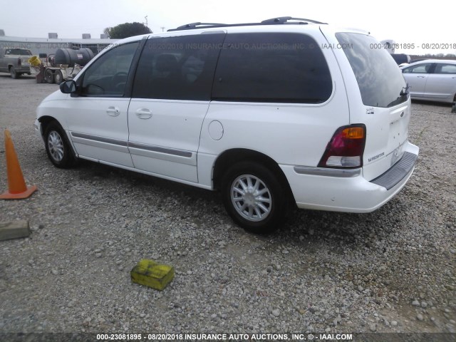 2FMZA5243YBB74331 - 2000 FORD WINDSTAR SE WHITE photo 3