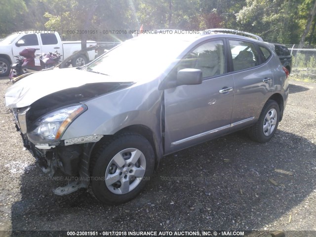 JN8AS5MT4FW662061 - 2015 NISSAN ROGUE SELECT S SILVER photo 2